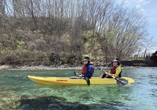 春　カヤック　北海道