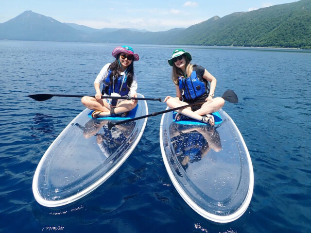 夏　SUP 支笏湖 千歳川