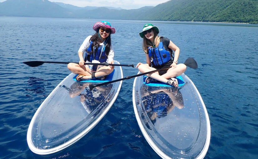 夏　SUP 支笏湖 千歳川