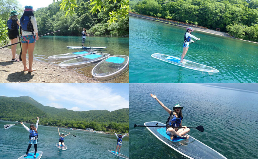 夏　SUP 支笏湖 千歳川