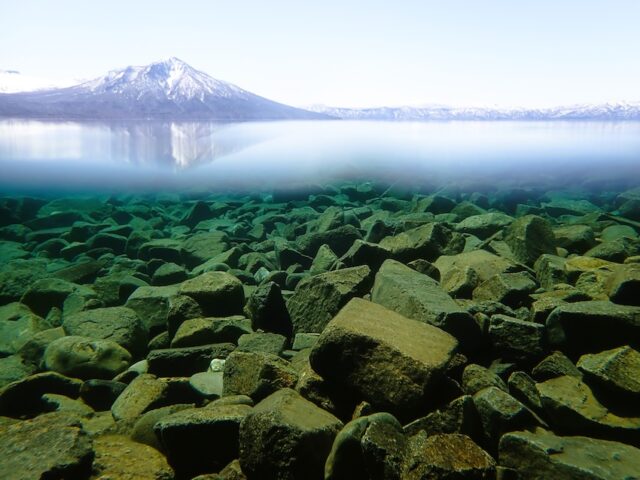 カヤック　夏　支笏湖