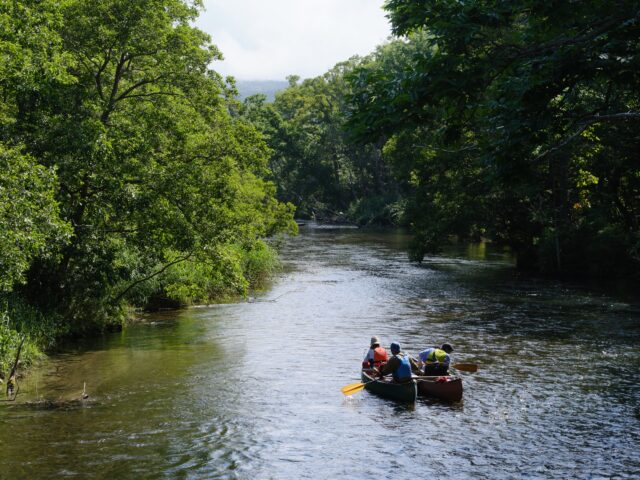 北海道　釧路川　カヌー
