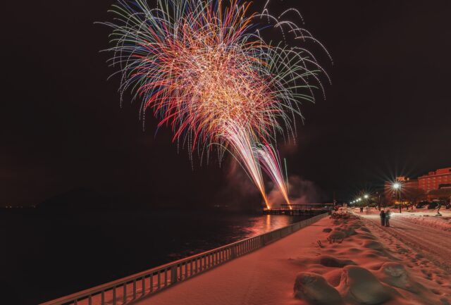 洞爺湖　花火