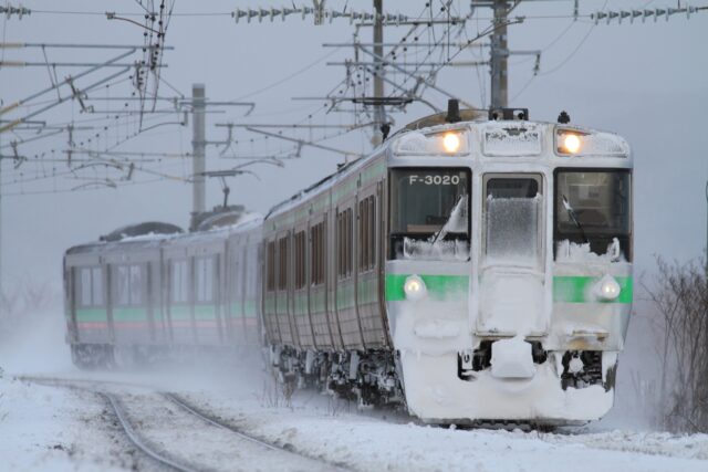 北海道 冬の電車