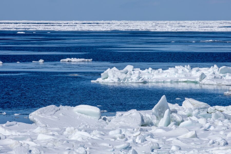 知床　流氷