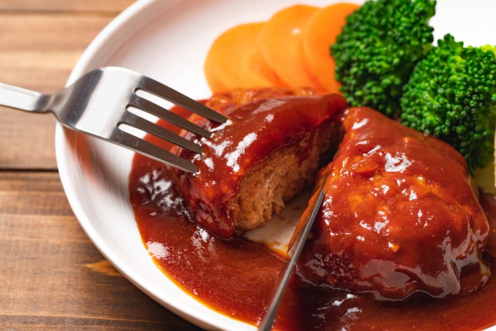 ハンバーグ、グルメ