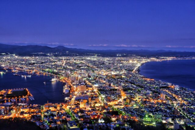 北海道 函館山から見える夜景