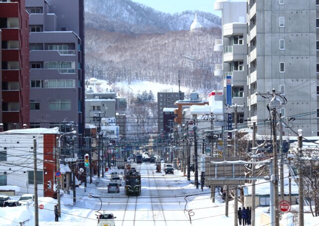 北海道　冬の電車