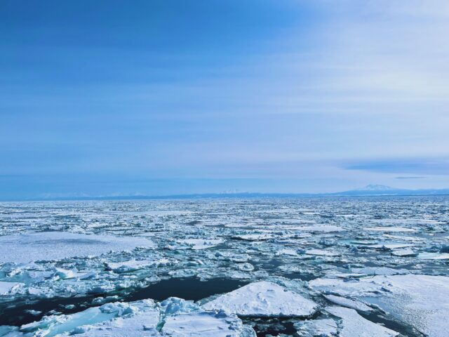 網走　流氷