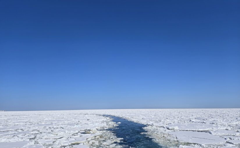網走　流氷