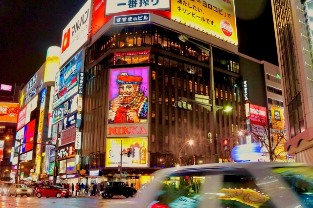 札幌　すすきの　秋