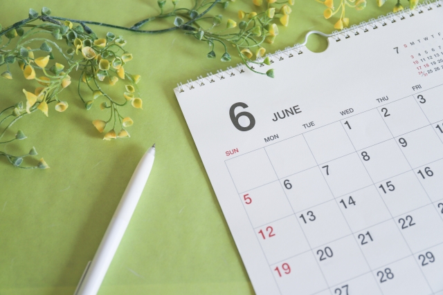 ６月　カレンダー