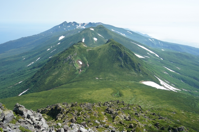 北海道　4月　残雪