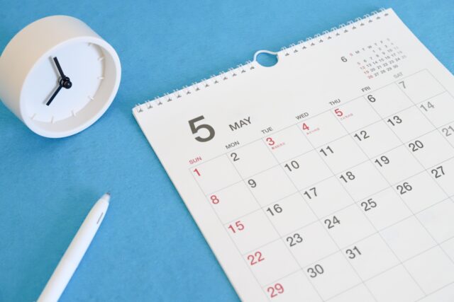 カレンダー　5月