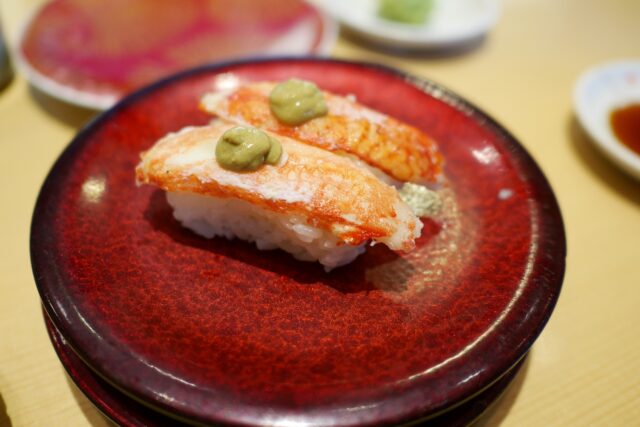 回転寿司　カニ　海鮮